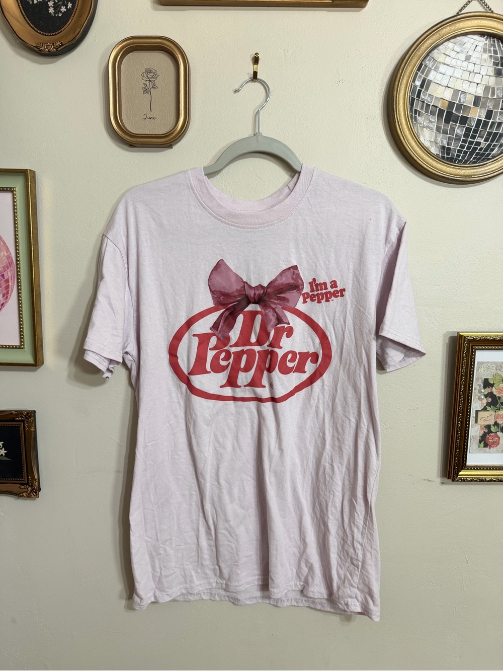 Dr Pepper Pink Logo Tee